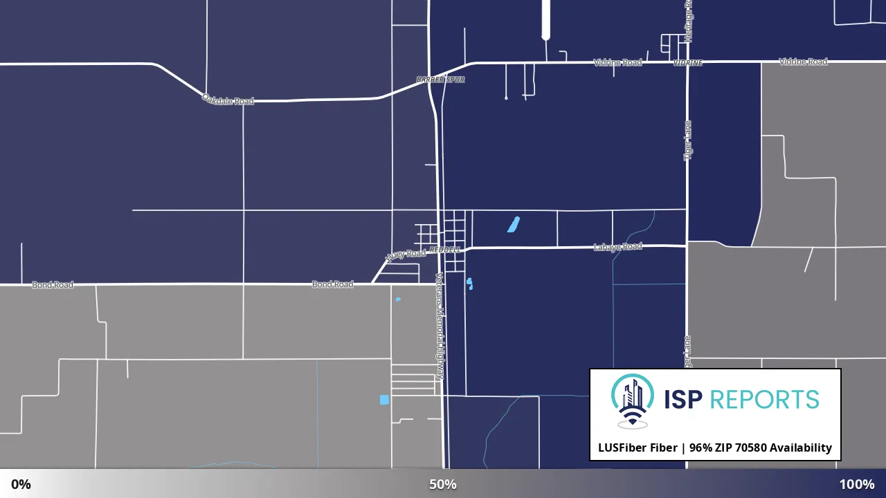 70580, LA map of internet availability