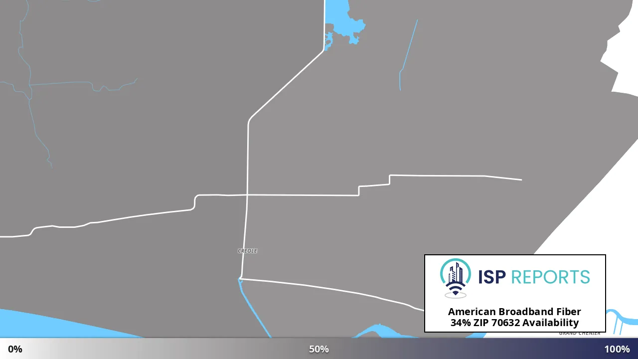 70632, LA map of internet availability
