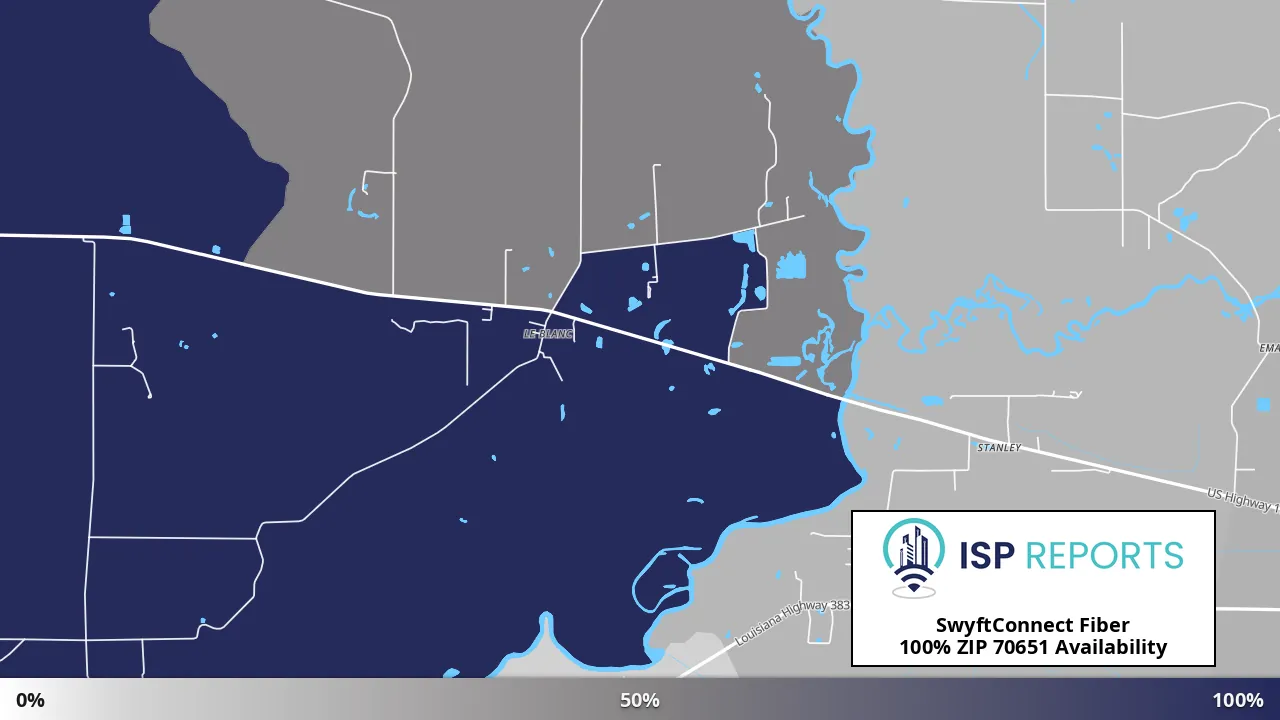 70651, LA map of internet availability