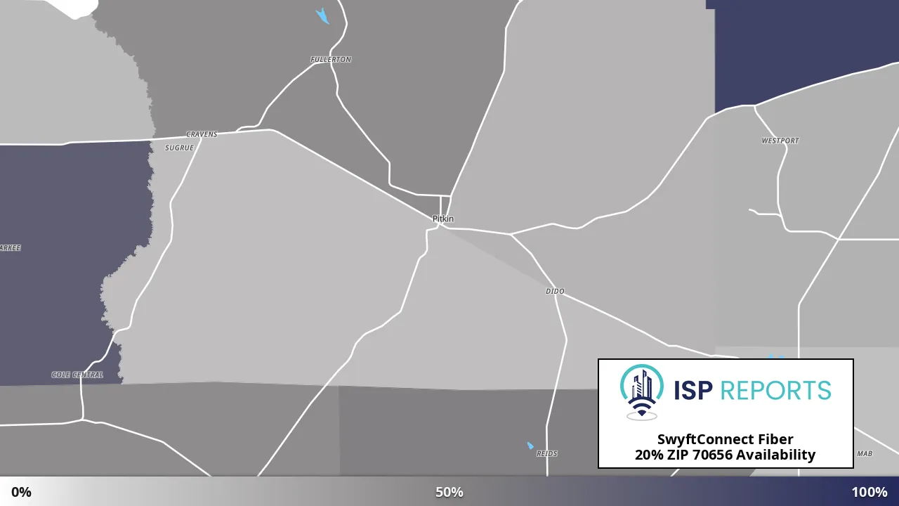 70656, LA map of internet availability
