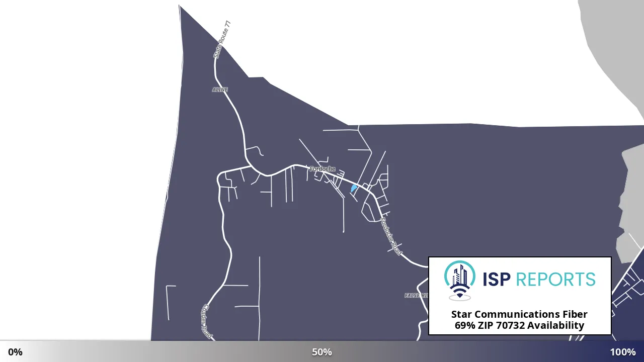 70732, LA map of internet availability