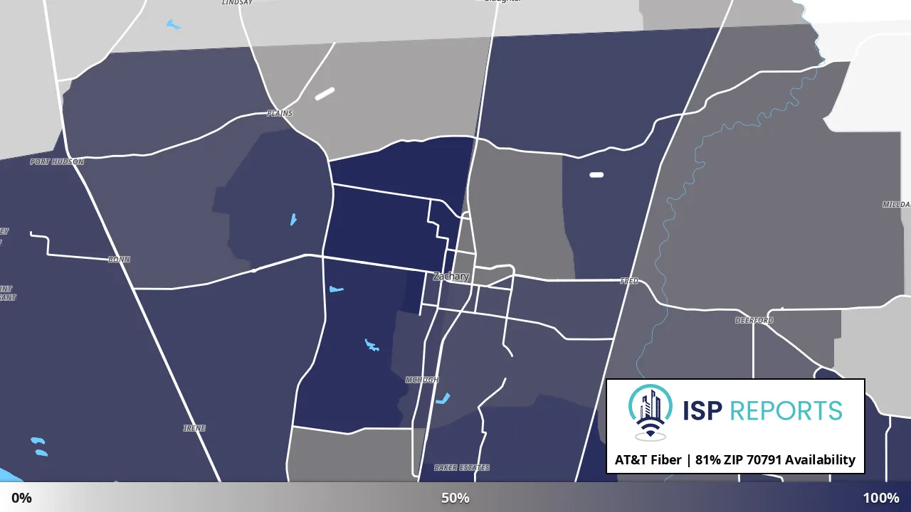 70791, LA map of internet availability