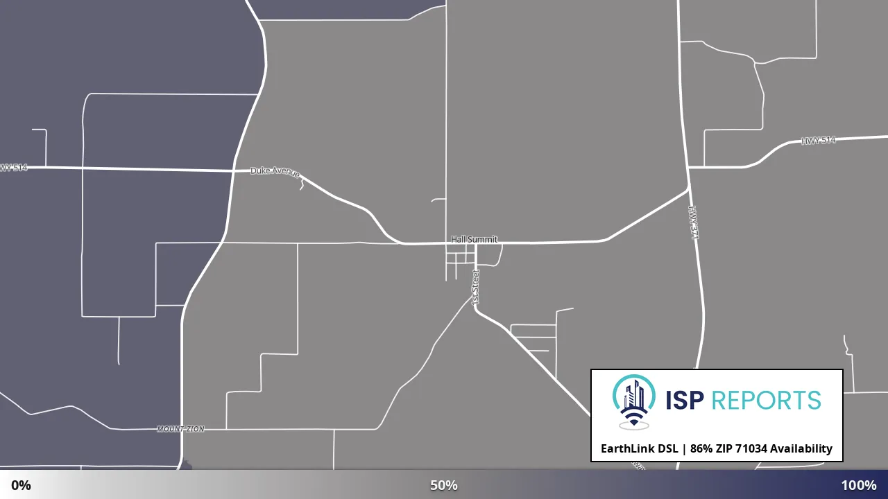71034, LA map of internet availability