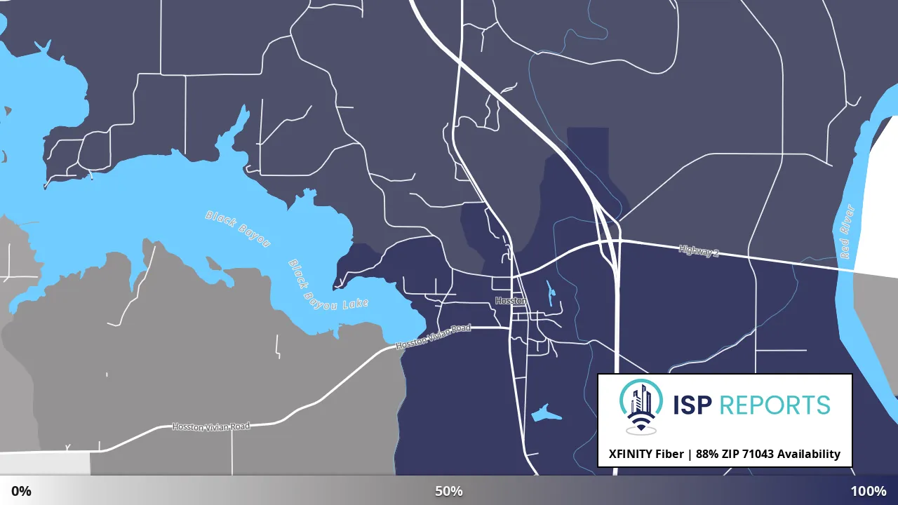 71043, LA map of internet availability