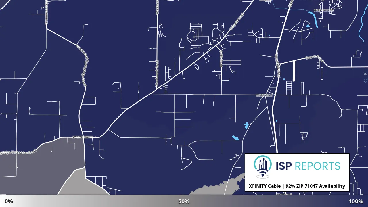 71047, LA map of internet availability