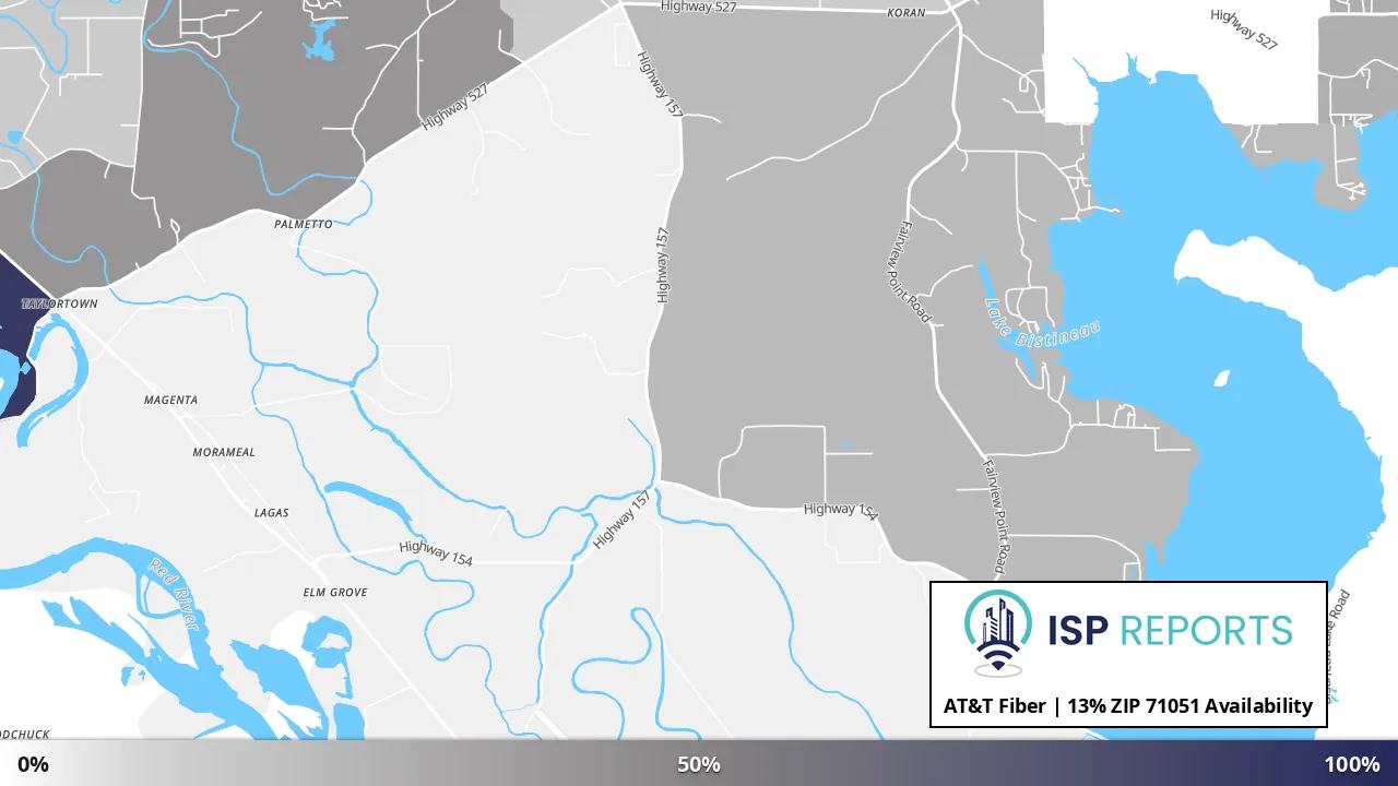 71051, LA map of internet availability