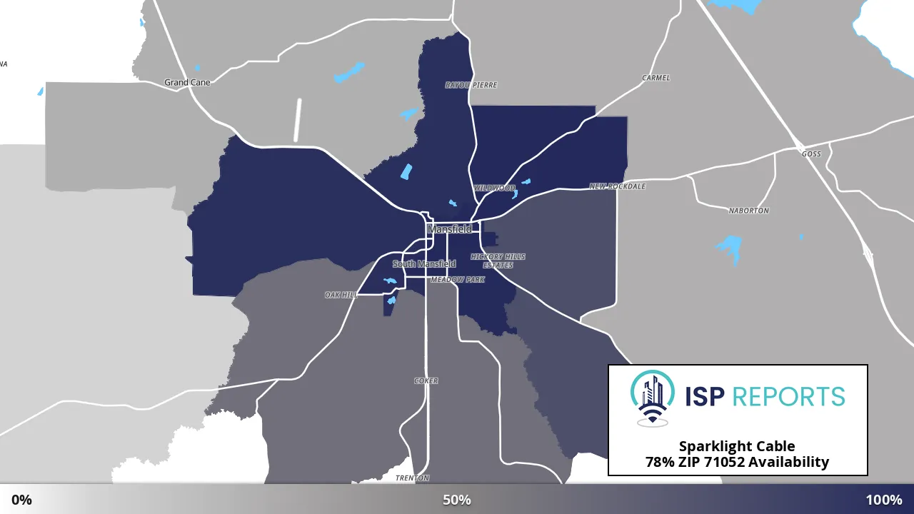 71052, LA map of internet availability