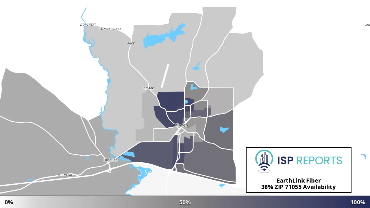 71055, LA map of internet availability