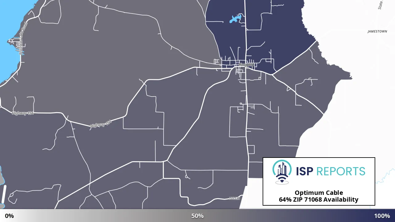 71068, LA map of internet availability
