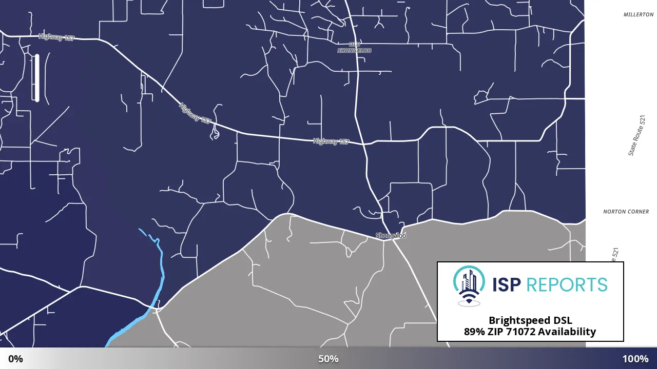 71072, LA map of internet availability