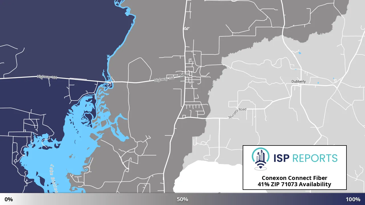 71073, LA map of internet availability