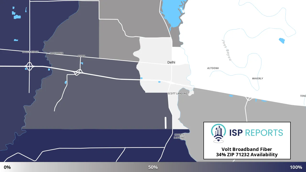 71232, LA map of internet availability