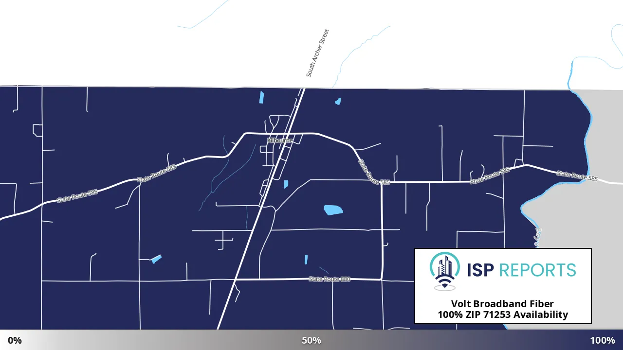 71253, LA map of internet availability