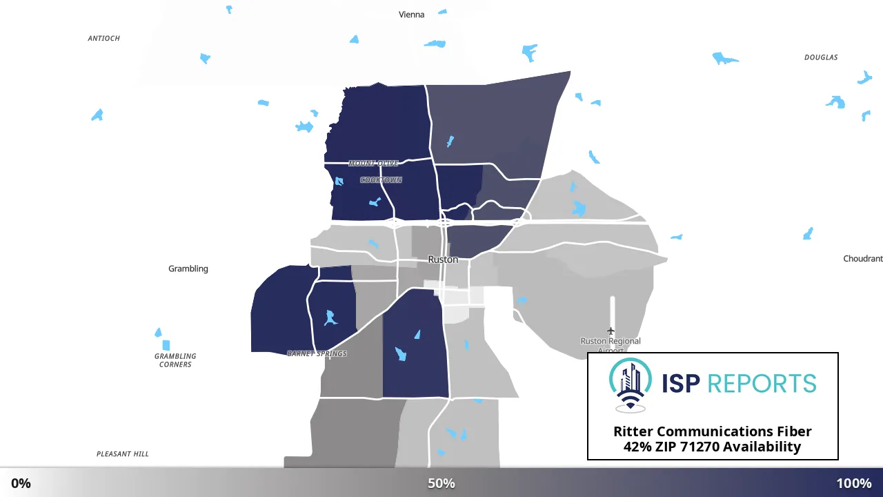 71270, LA map of internet availability