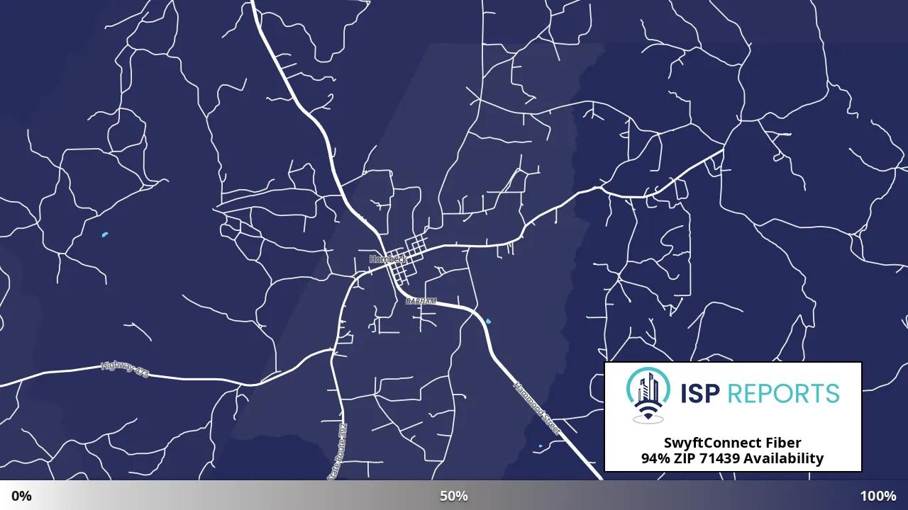 71439, LA map of internet availability