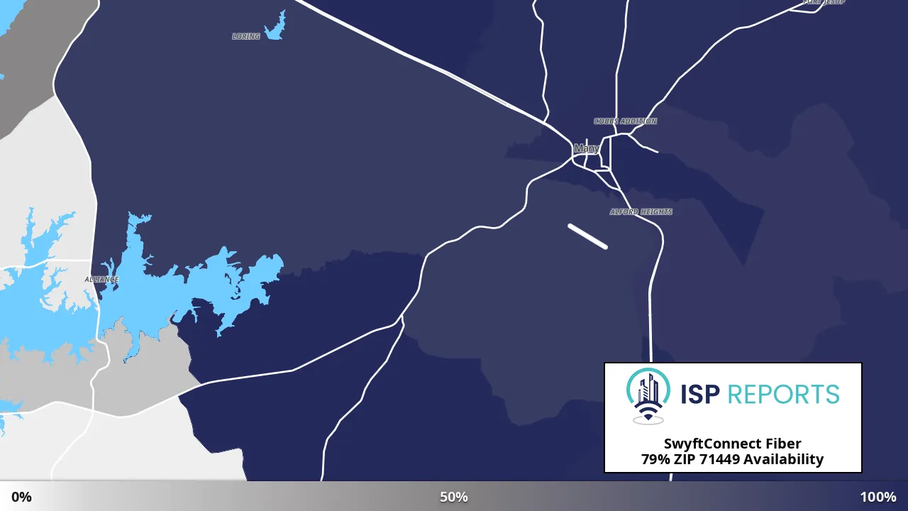 71449, LA map of internet availability