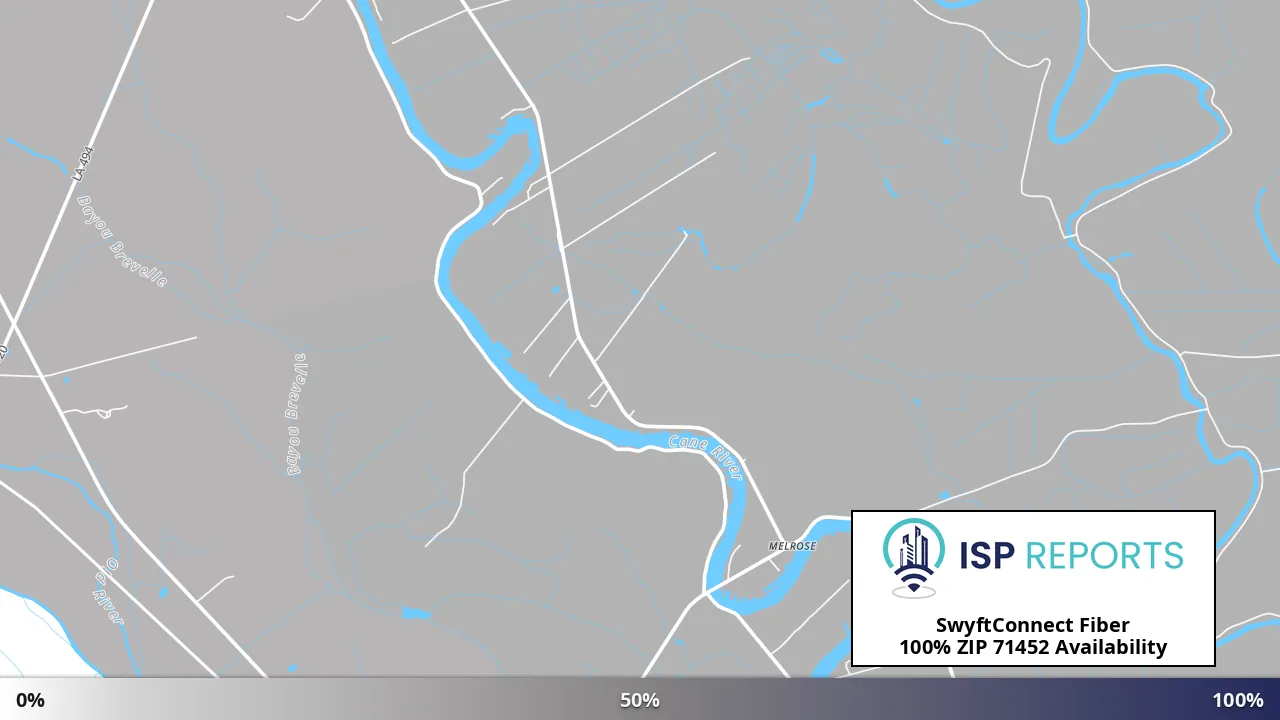71452, LA map of internet availability