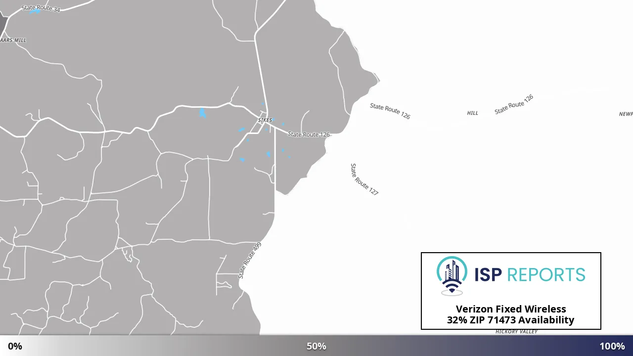 71473, LA map of internet availability