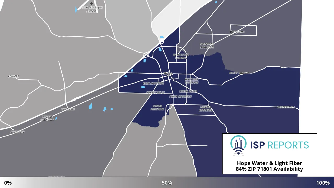71801, AR map of internet availability