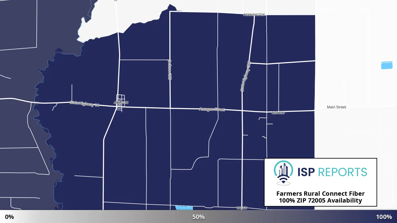 72005, AR map of internet availability