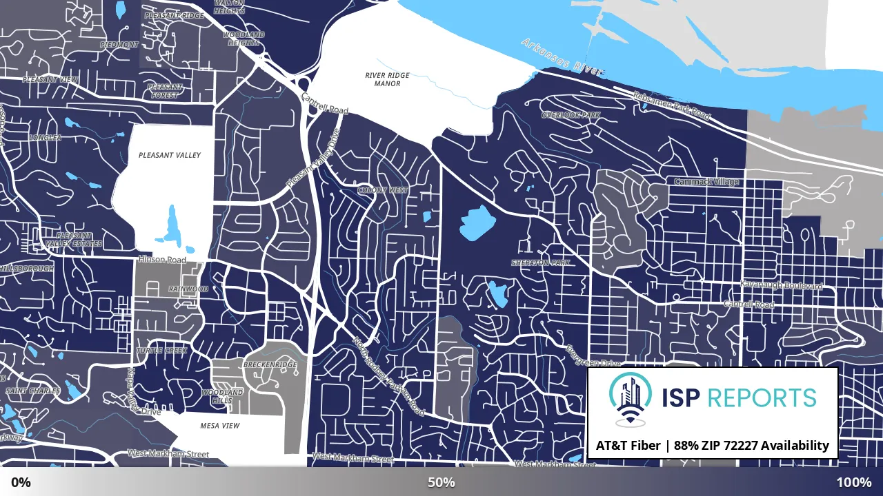 72227, AR map of internet availability