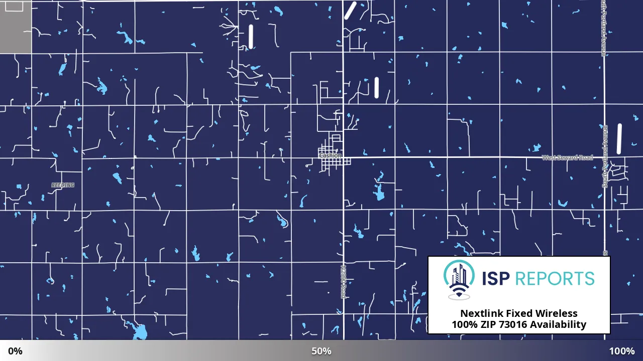 73016, OK map of internet availability