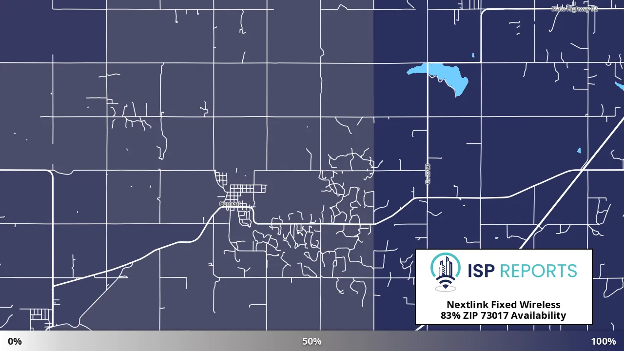 73017, OK map of internet availability