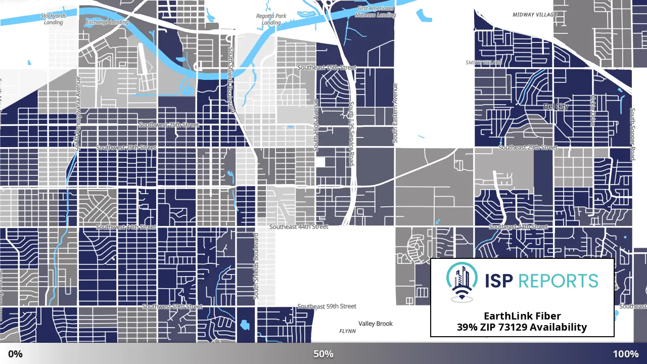 73129, OK map of internet availability