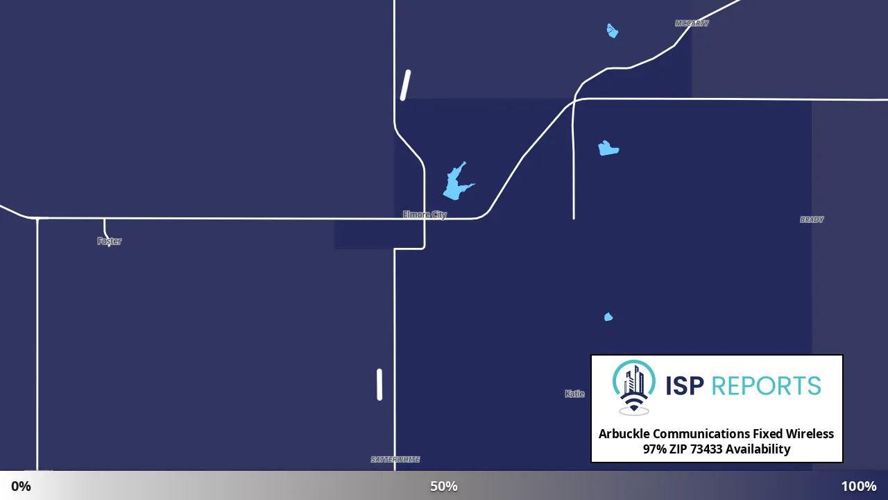 73433, OK map of internet availability