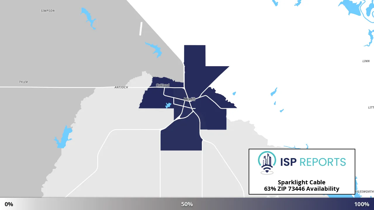 73446, OK map of internet availability
