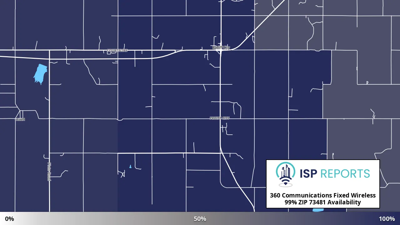 73481, OK map of internet availability