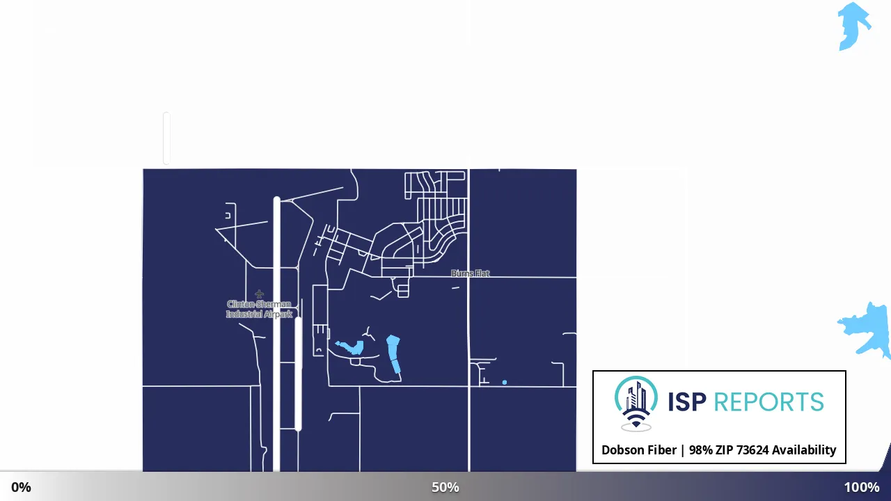 73624, OK map of internet availability