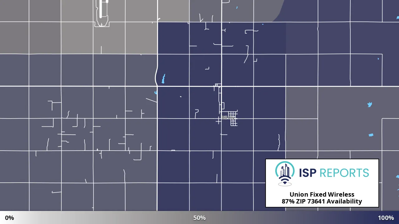 73641, OK map of internet availability