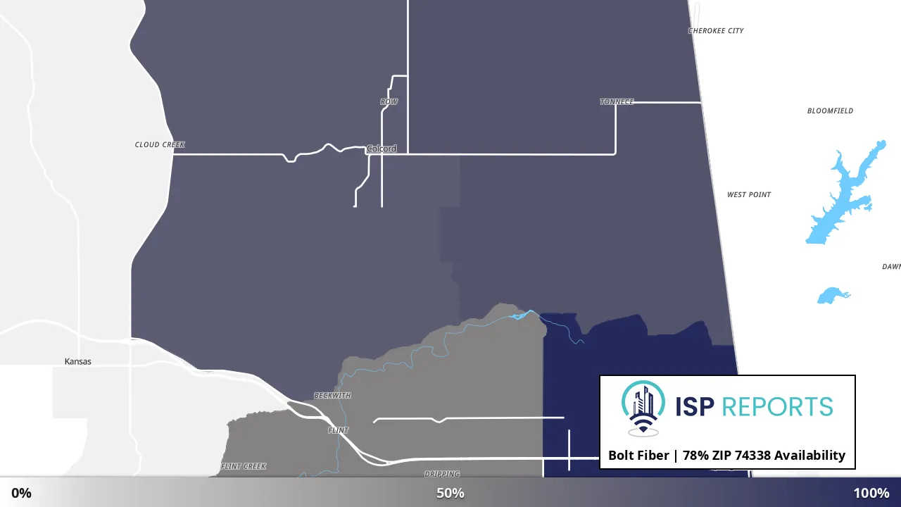 74338, OK map of internet availability
