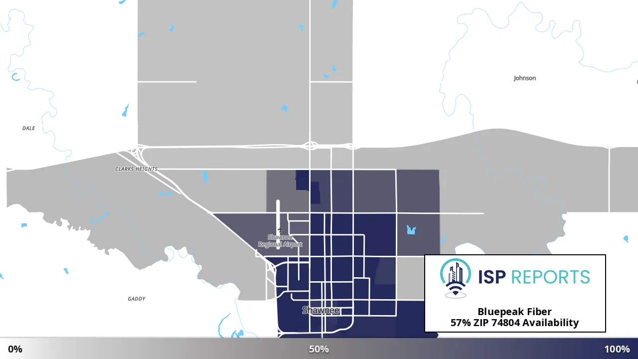 74804, OK map of internet availability