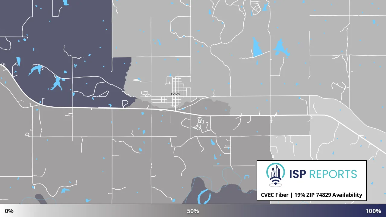 74829, OK map of internet availability