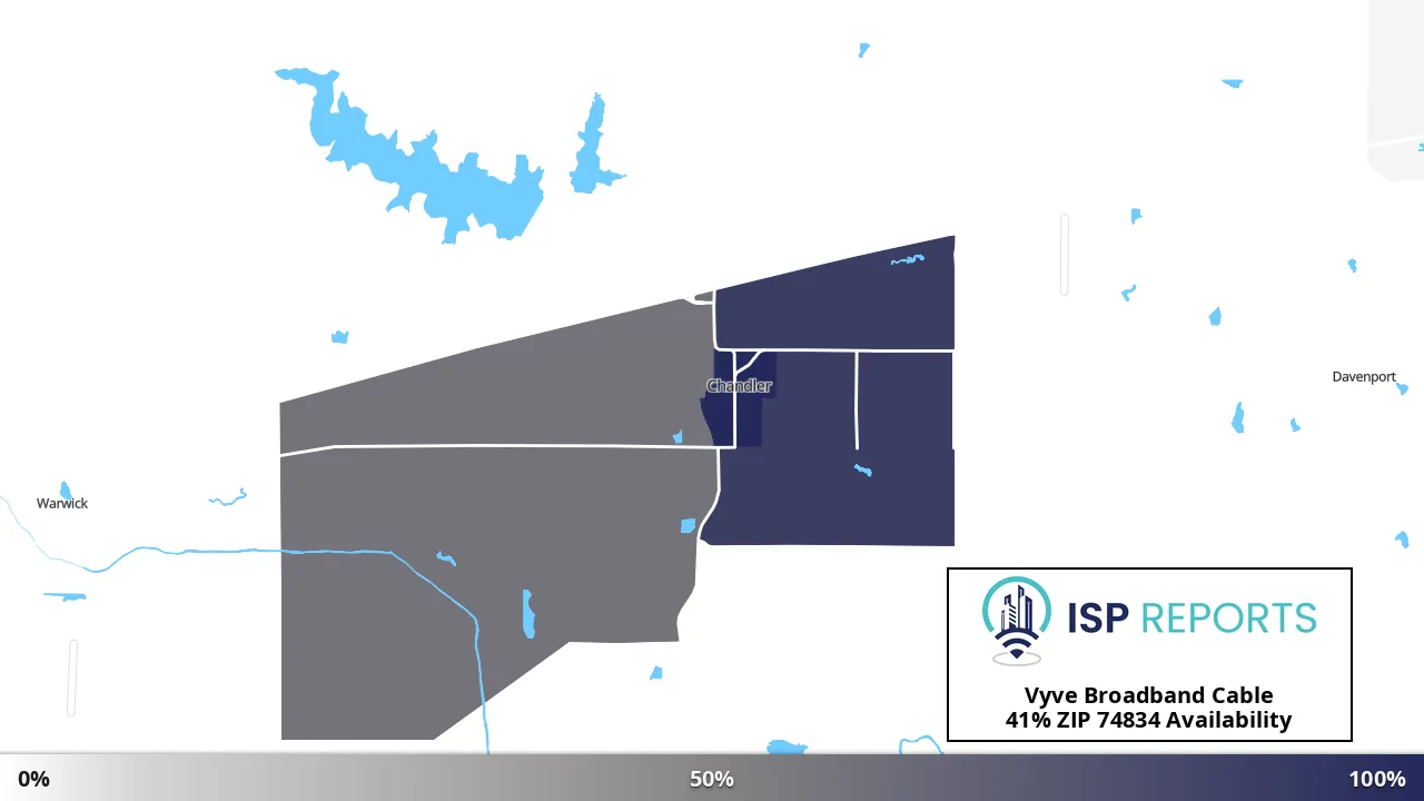 74834, OK map of internet availability