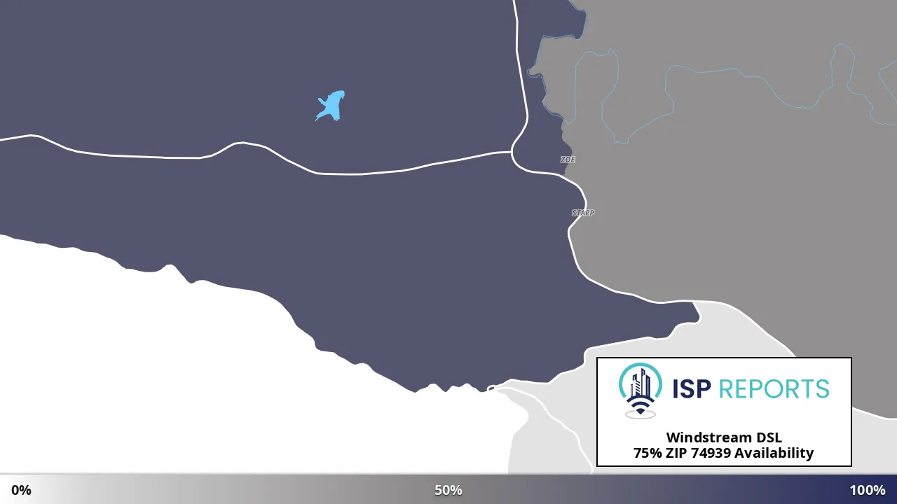 74939, OK map of internet availability