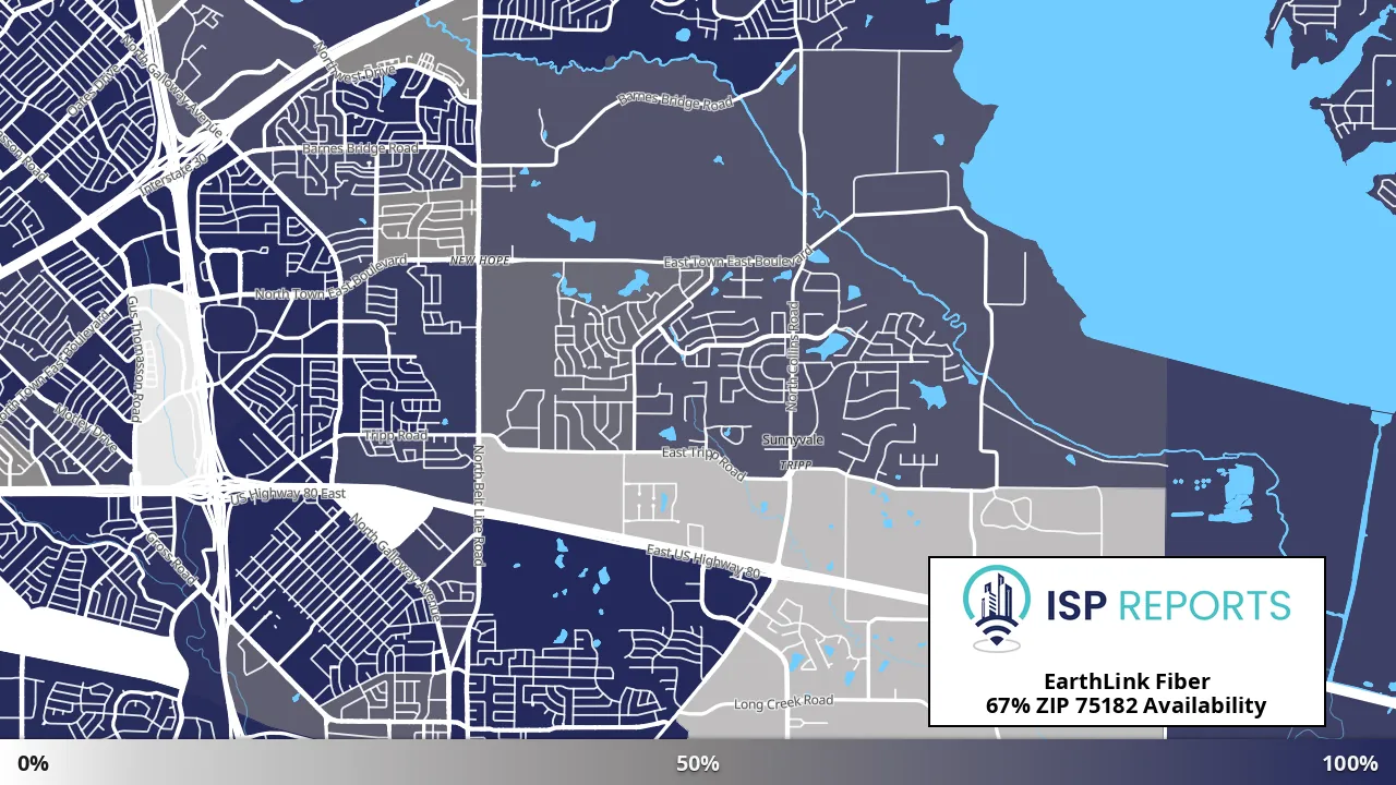 75182, TX map of internet availability