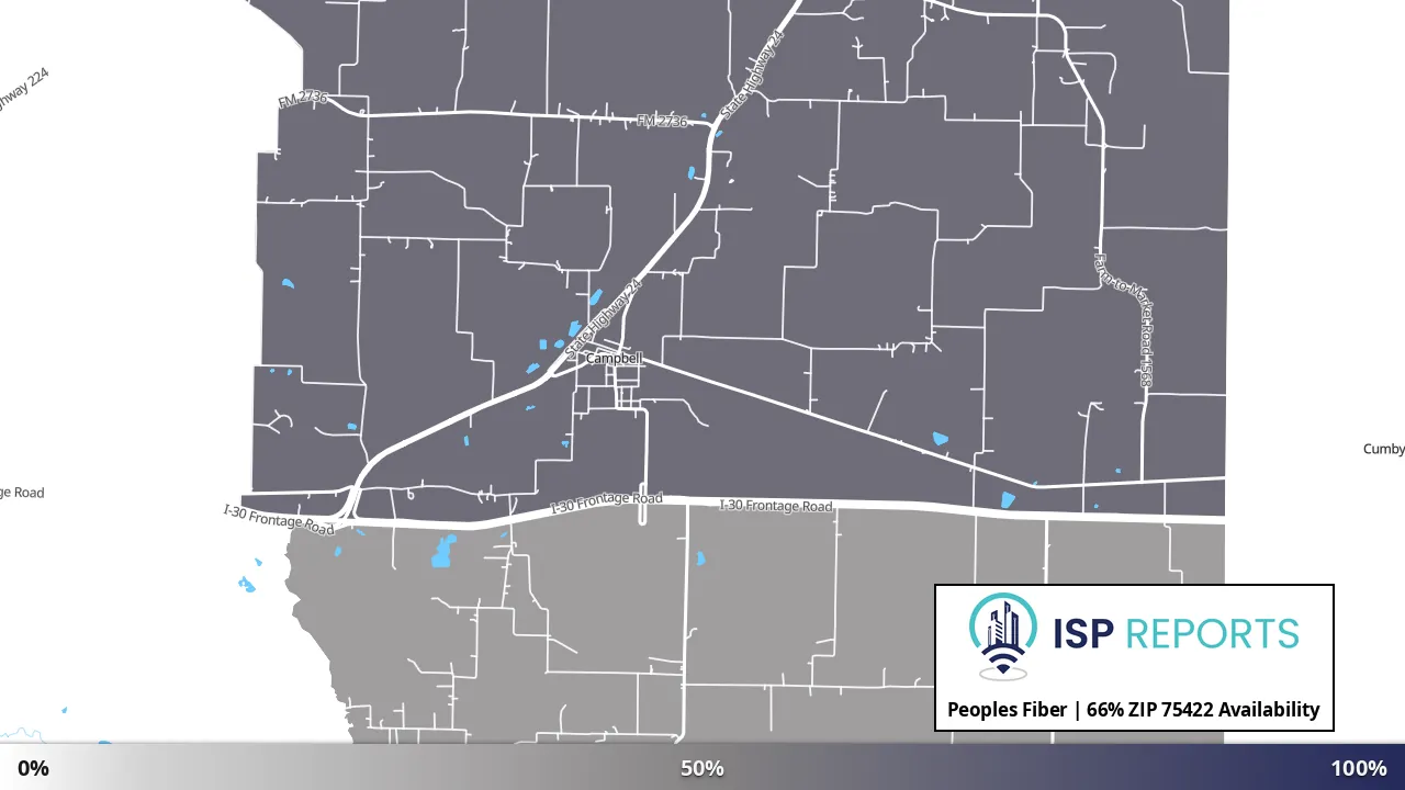 75422, TX map of internet availability