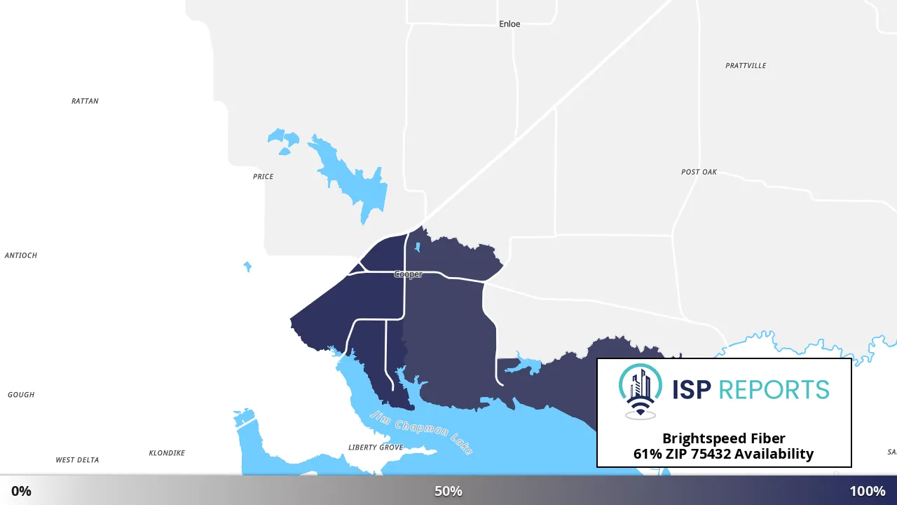 75432, TX map of internet availability