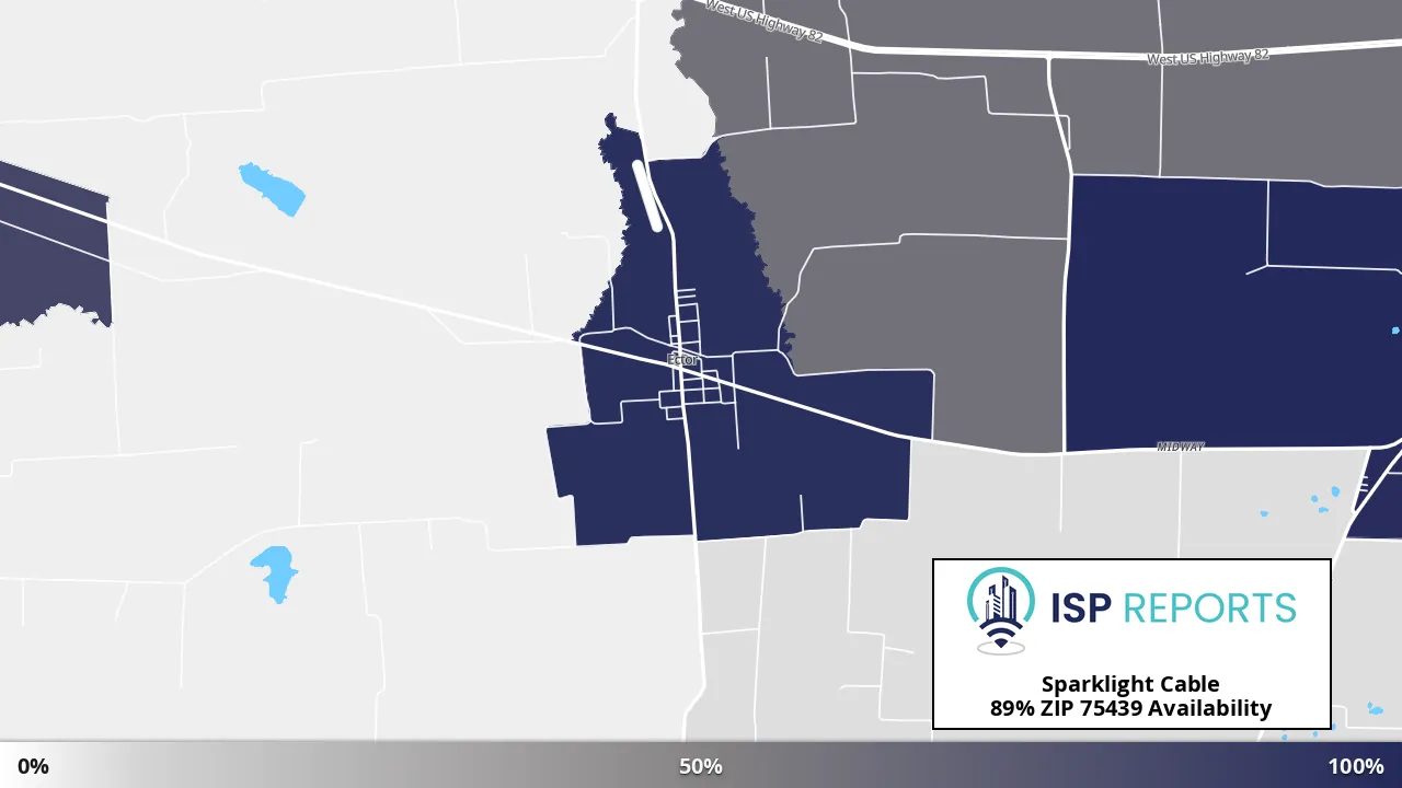 75439, TX map of internet availability
