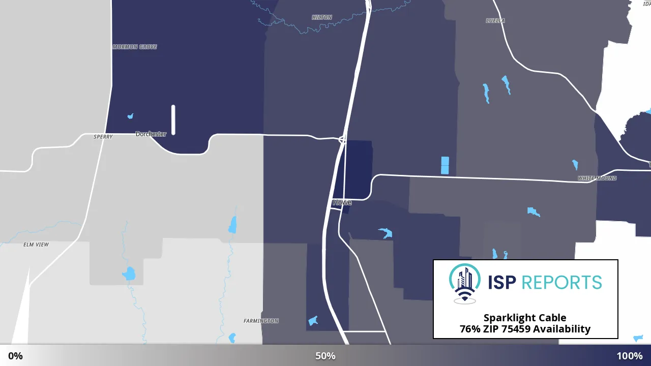 75459, TX map of internet availability