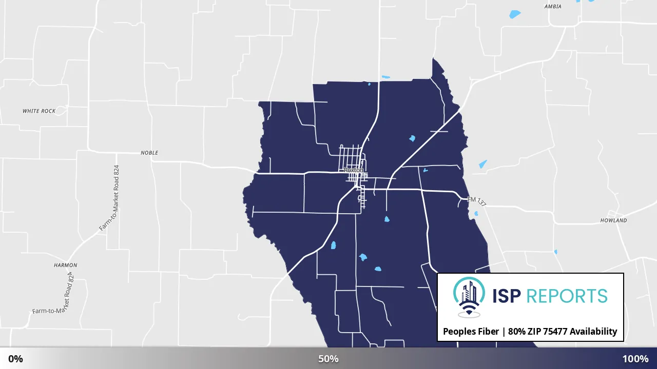 75477, TX map of internet availability