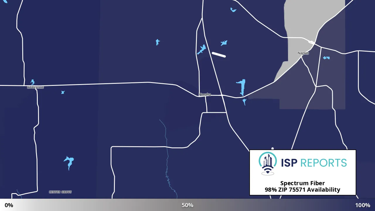 75571, TX map of internet availability