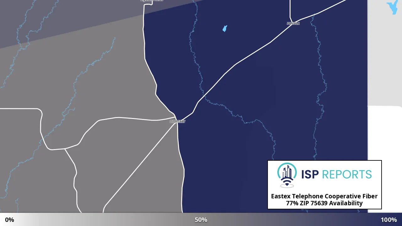 75639, TX map of internet availability