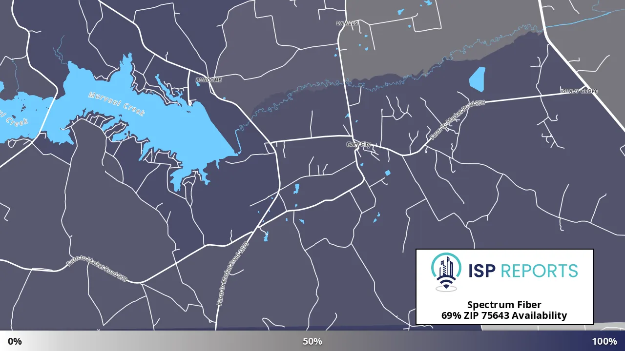 75643, TX map of internet availability