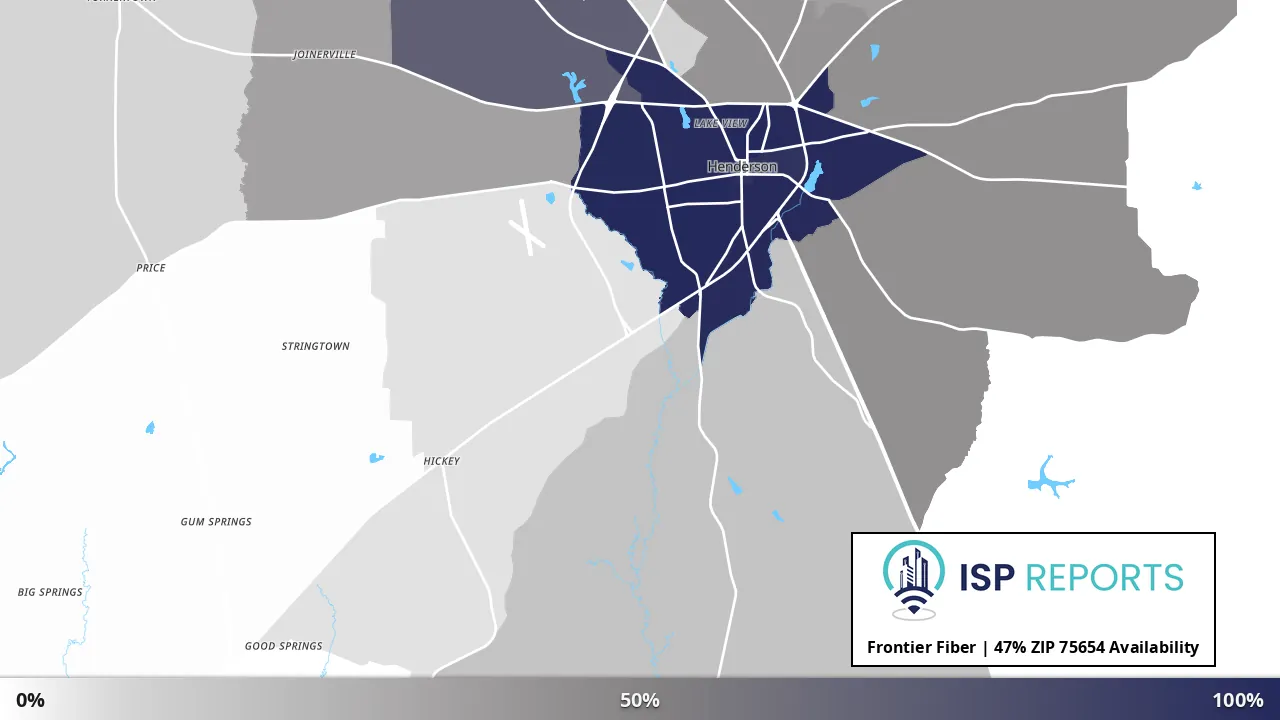 75654, TX map of internet availability