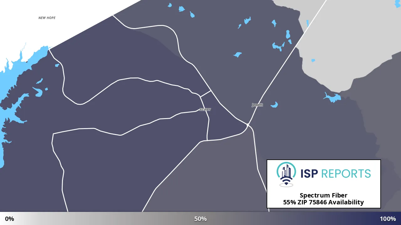 75846, TX map of internet availability