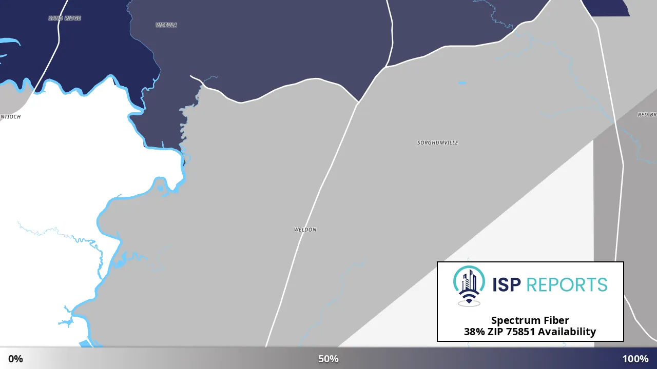 75851, TX map of internet availability